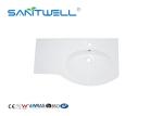 White Rectangular Shape Counter Top Wash Basin Bathroom Wash Basin For Hand