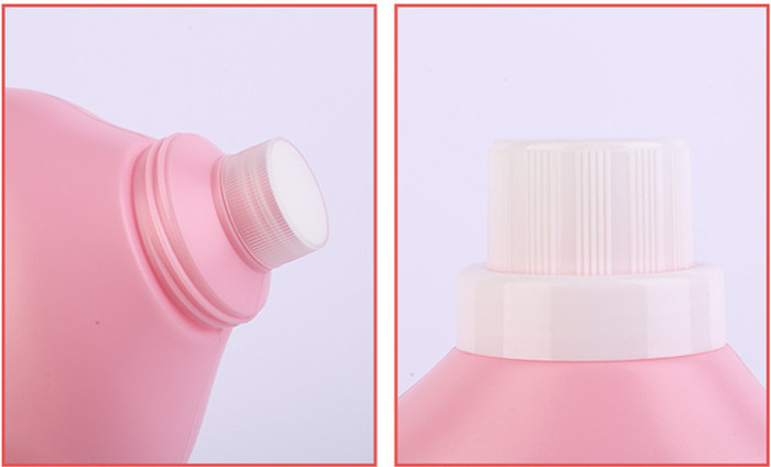 Pink Liquid Laundry Detergent Container HDPE Empty Tide Bottles 5L