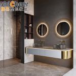Luxury Commercial Double Sink Bathroom Vanity Furniture for Modern Stylish