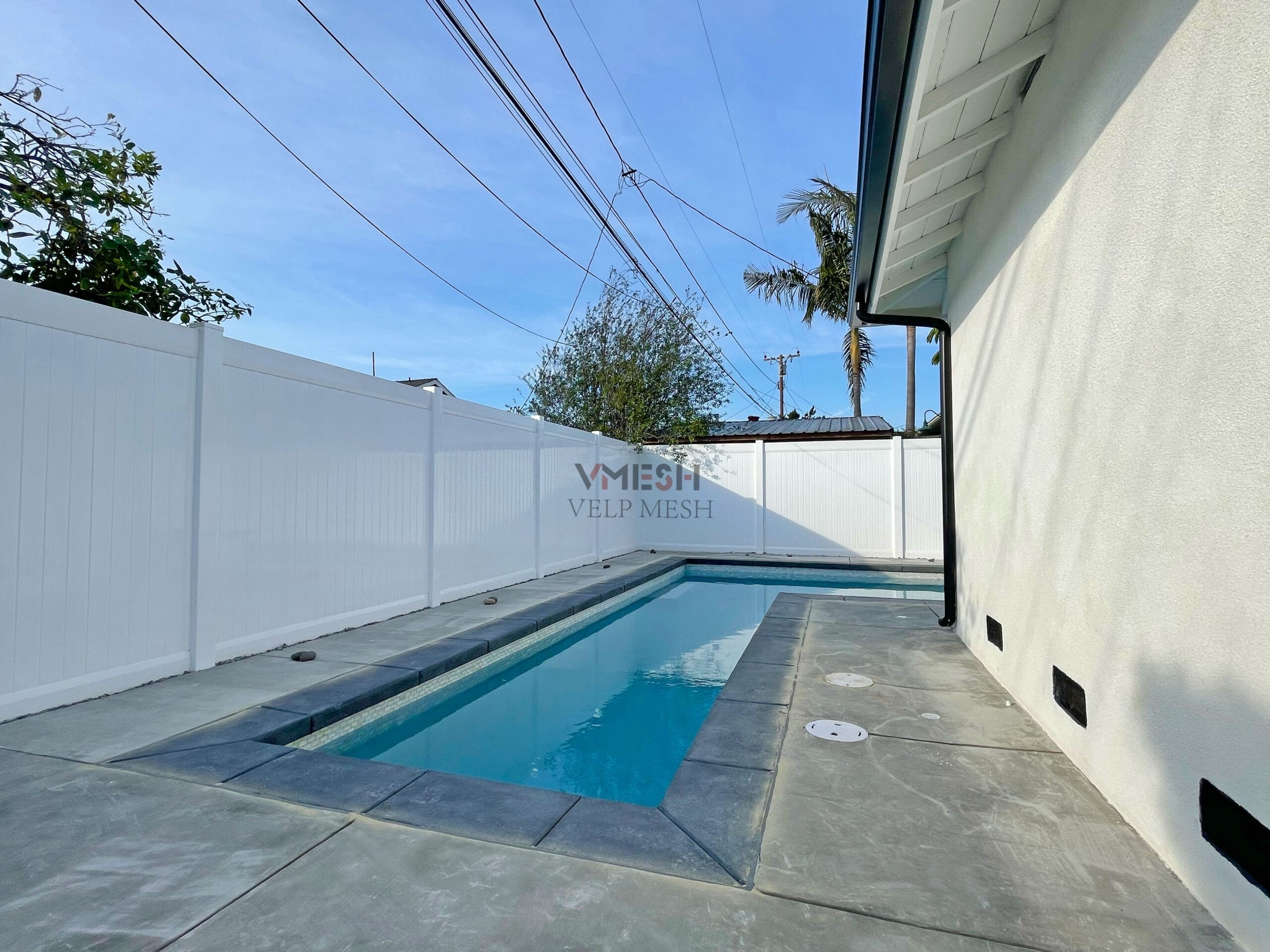 6*8 White Yard Safety Vinyl Rail Fence Fencing