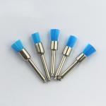 Dental Polishing Prophy Brush Nylon White Flat Head Soft Colorful Latch Style