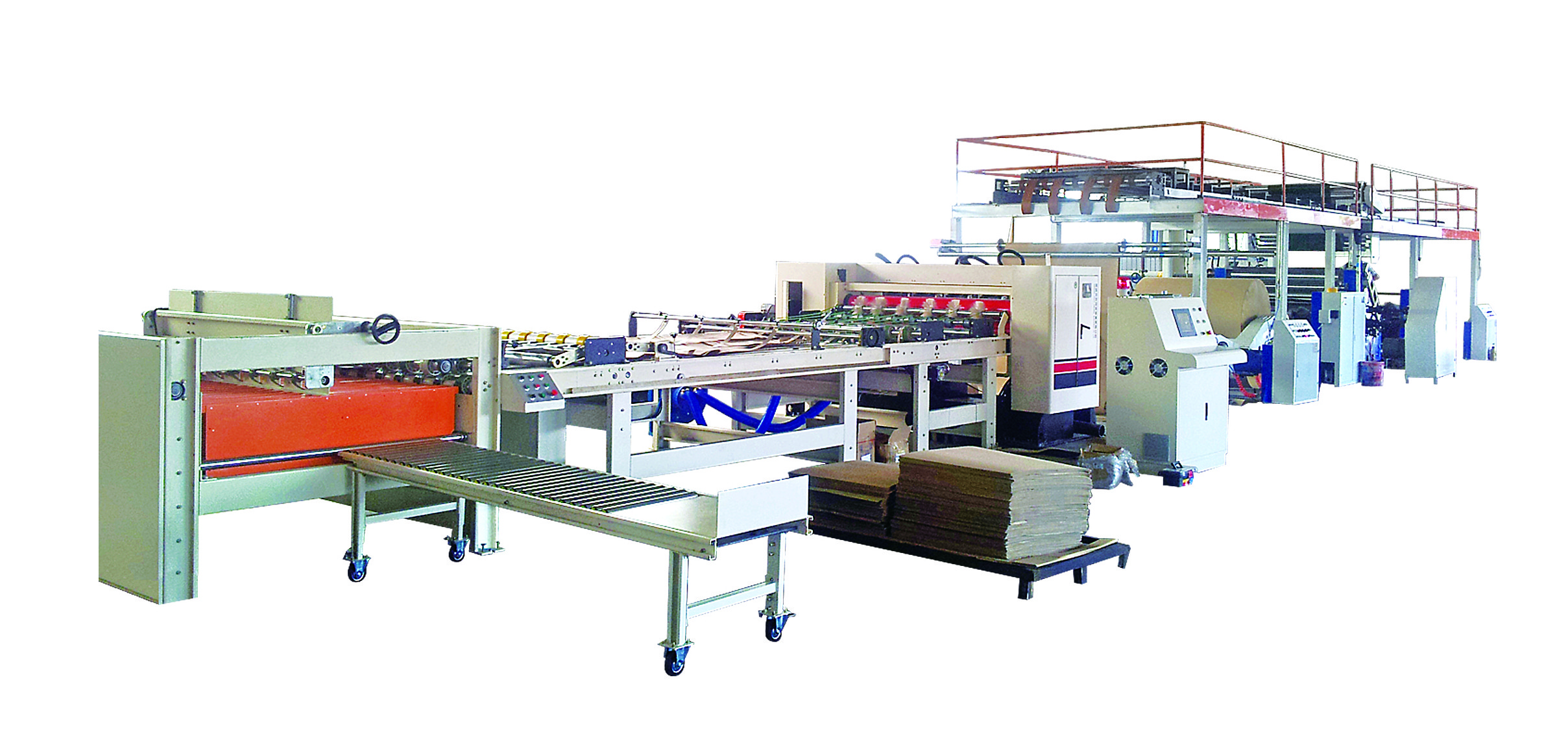 Corrugated Cardboard Production Line Manufacturing Machine 5 Ply
