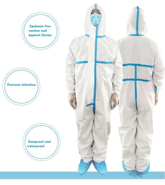 Medical Protection Suit Safety Clothing Anti-Contamination From Virus Personal