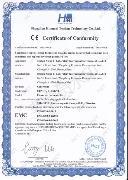 Cence Laboratory Low Speed Centrifuge With 4*50ml 18*10ml 12*20ml Rotor