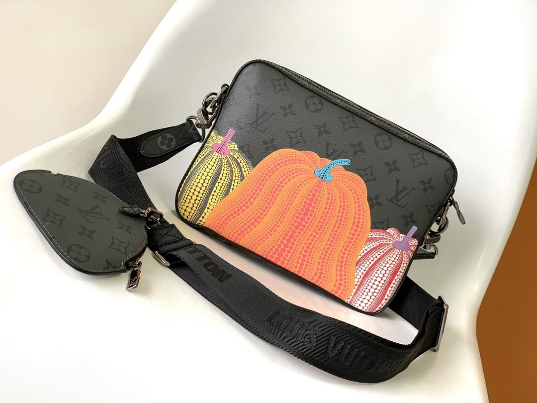 LV x YK Trio Monogram Unisex Branded Mens Bag M46358 Street Style Collaboration 3WAY