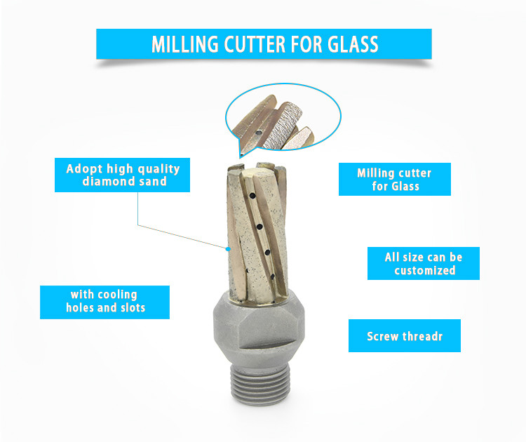 Glass Sintered Diamond Core Drill Bits Electroplating Shank Drill Bits