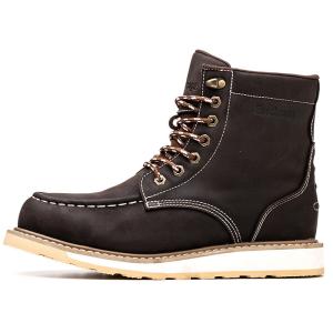China Wholesale Nubuck Leather Goodyear Welt Engineer Rubber Steel Toe wholesale