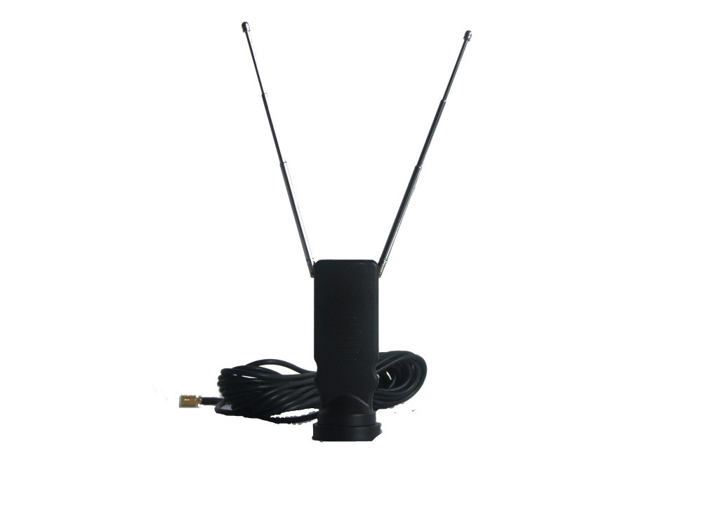 Custom Logo 29*78mm Amplified TV Antenna Dab Tv Aerial With Connector IEC Male