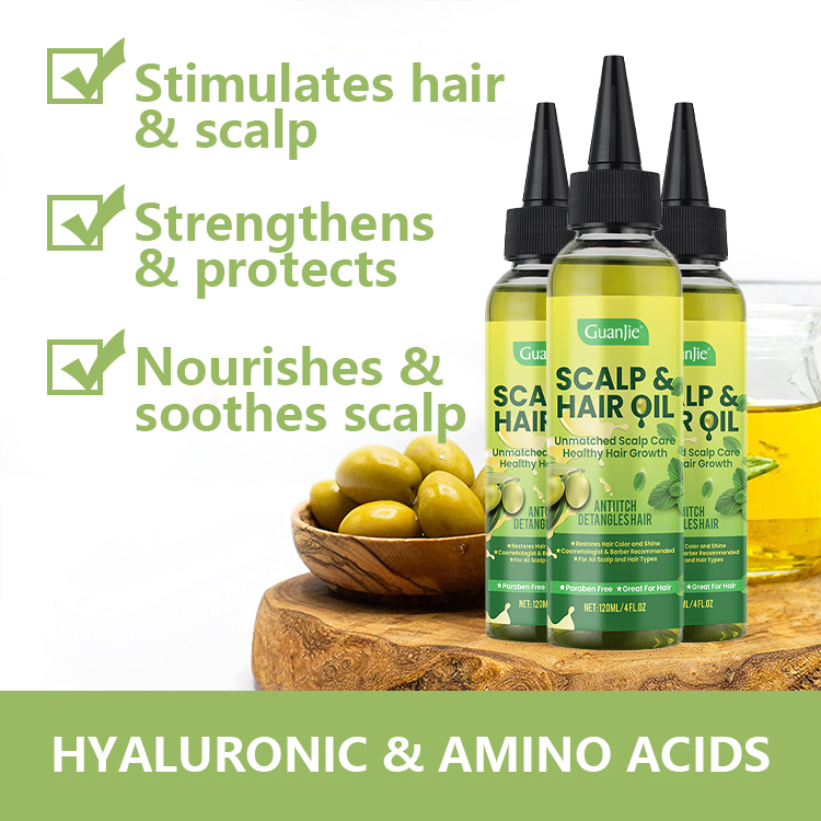 120ml Customized Volume Mint Scalp Oil For Relieving Itching Nourishing Treatment