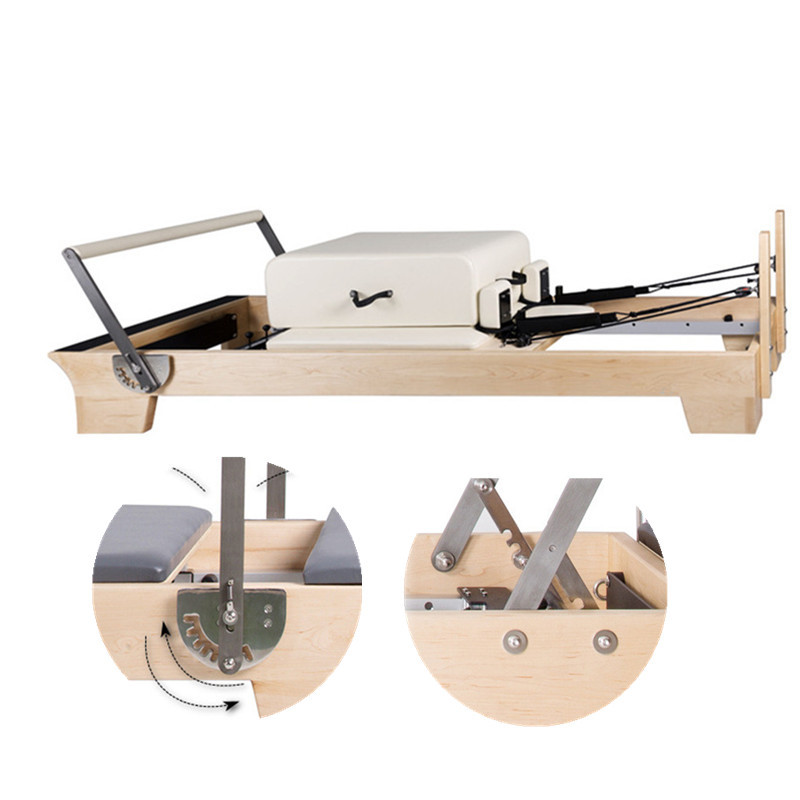 High-end commerical use pilates reformer pilates with super fiber leather
