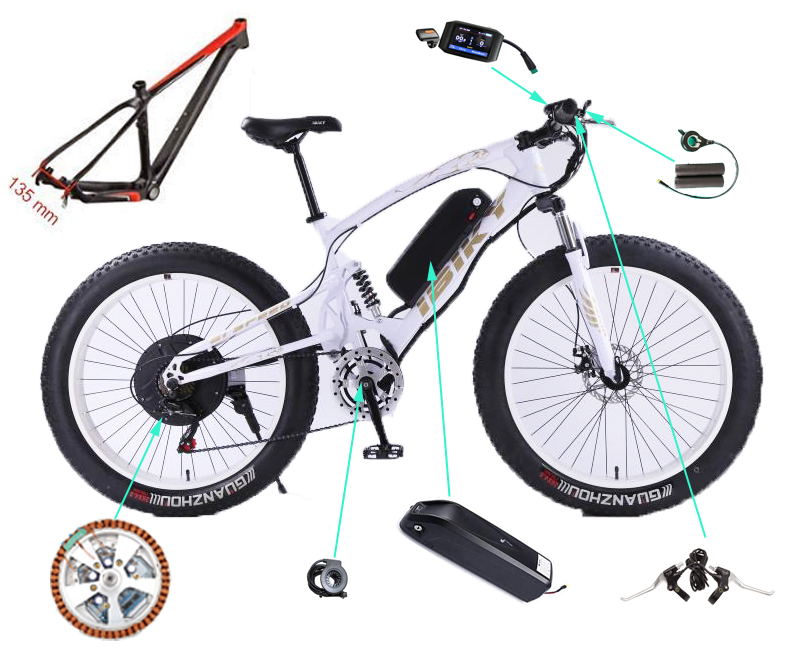 Fancy Pie magic smart controller built in motor electric bicycle 700c wheel kit