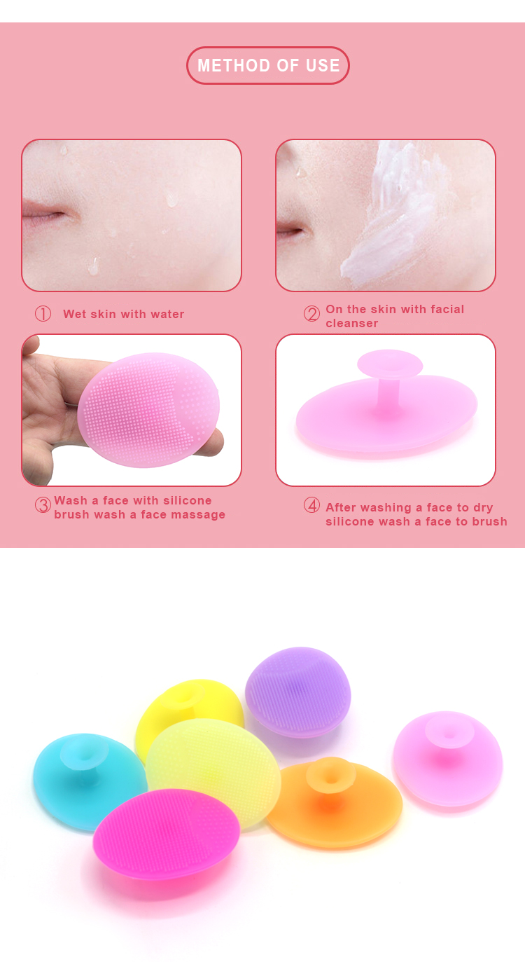 New Portable Cleaning Face Brush Mini Soft Silicone Facial Cleansing Brush