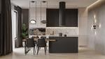 Free Customization Modern Sintered Stone Island Table Modular Kitchen Cabinets