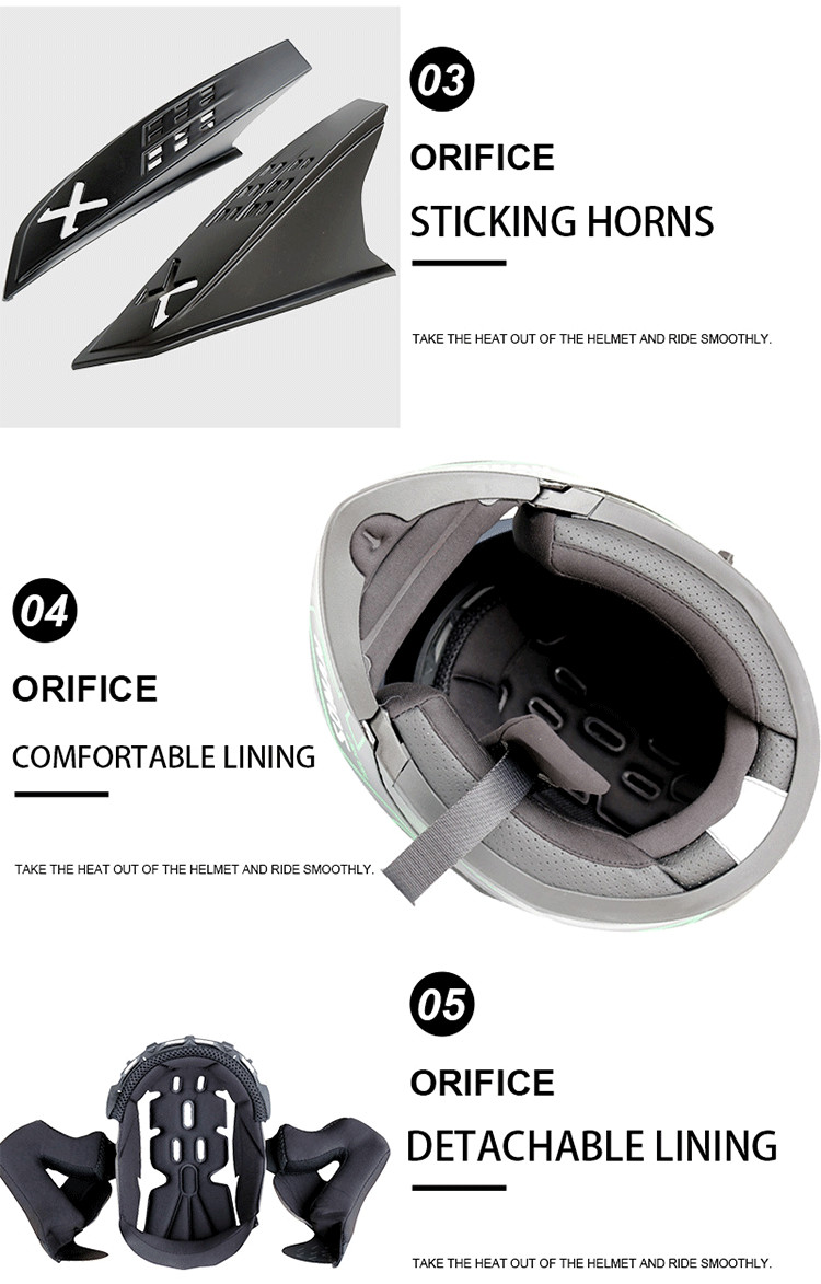 Hot sale double lenses full face bluetooth motorcycle helmet full face motorcycle helmets