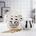 Cup Tea Set Of 6 Ceramic English Coffee Tea Sugar Container Set Arabic Teapot