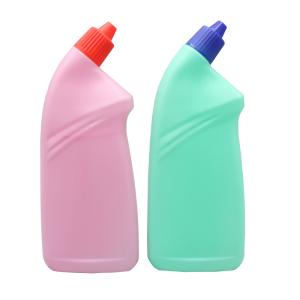 China HDPE 500ml Flat Screw Cap Toilet Cleaner Bottle wholesale