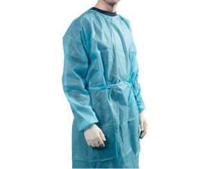 China Environmentally Friendly Disposable CPE Gown With Waist Tie Closure wholesale