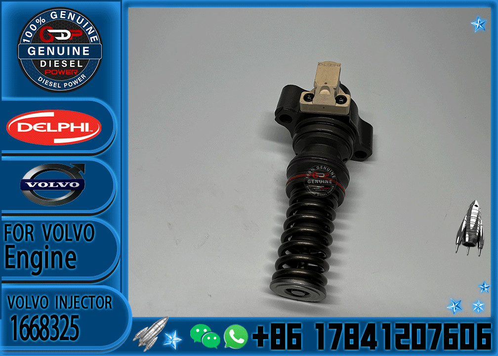 Reman Fuel Unit Pump Injector 1668325 1625753 BEBU5A00000 for DAF CF XF 9.2d 12.9d PR183s PR228s PR2655 MX265s MX300S MS340S