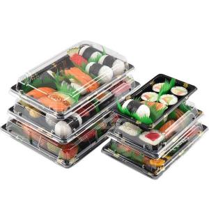 China Take Away Sushi Container Disposable Sushi Trays Food Container Packaging wholesale