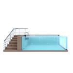 Outdoor Endless Lap Pool Fiberglass Shipping Container for Child and Adult