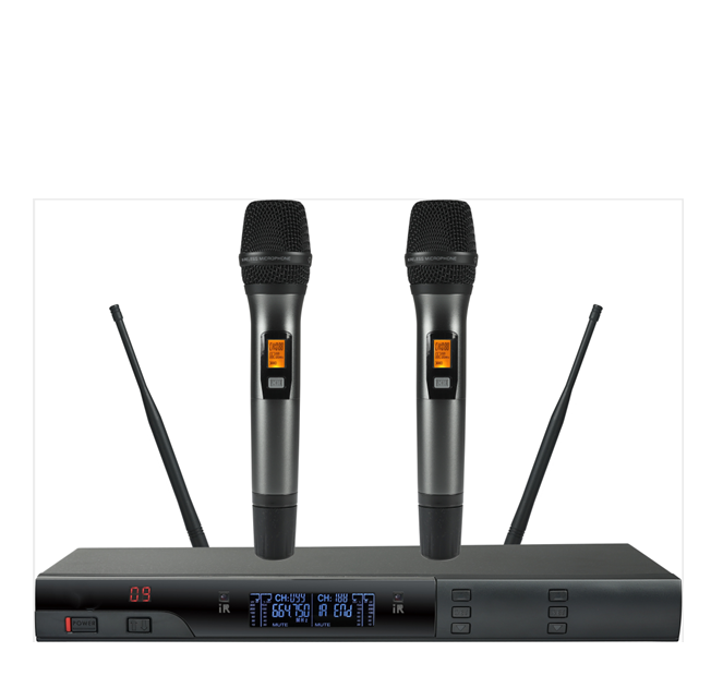 250KHz Ktv The Vocal Microphone Professional Wireless Microphone System