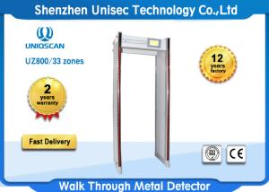 China 33 Zones Door Frame Metal Detector Security Gates , X Ray Full Body Scanner wholesale
