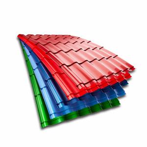 China 28 Gauge Corrugated Steel Roofing Sheet Cold Rolled Plate Sheet Color Coated wholesale