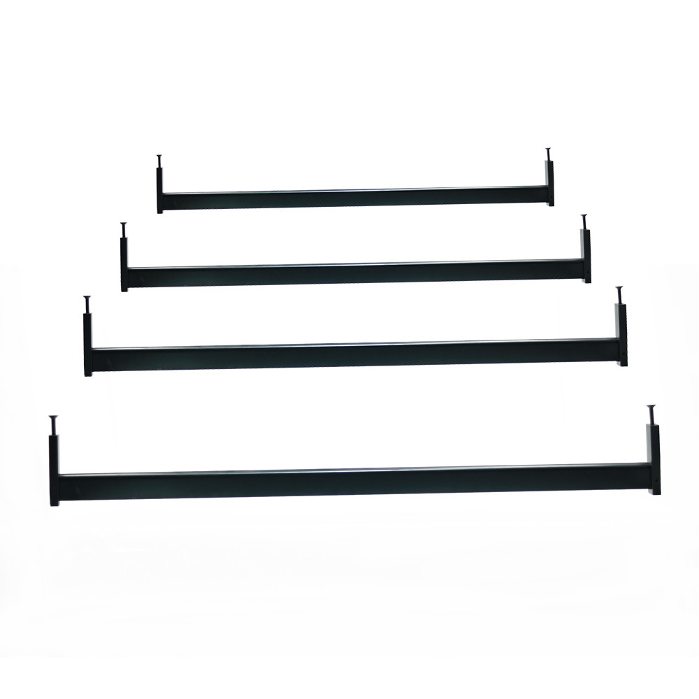 SGS Chrome Finish Black 3m Rod Rails For Wardrobe