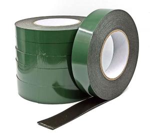 China PE Double Sided 10mm Foam Tap Green Film Strong Sponge wholesale