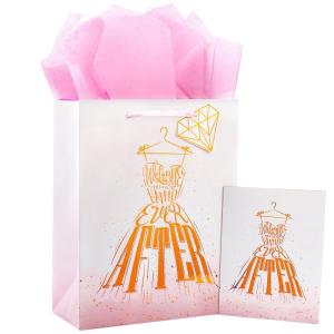 China Custom Order Customised Logo Personalised Coated Paper Bag for Happy Wedding Gift wholesale