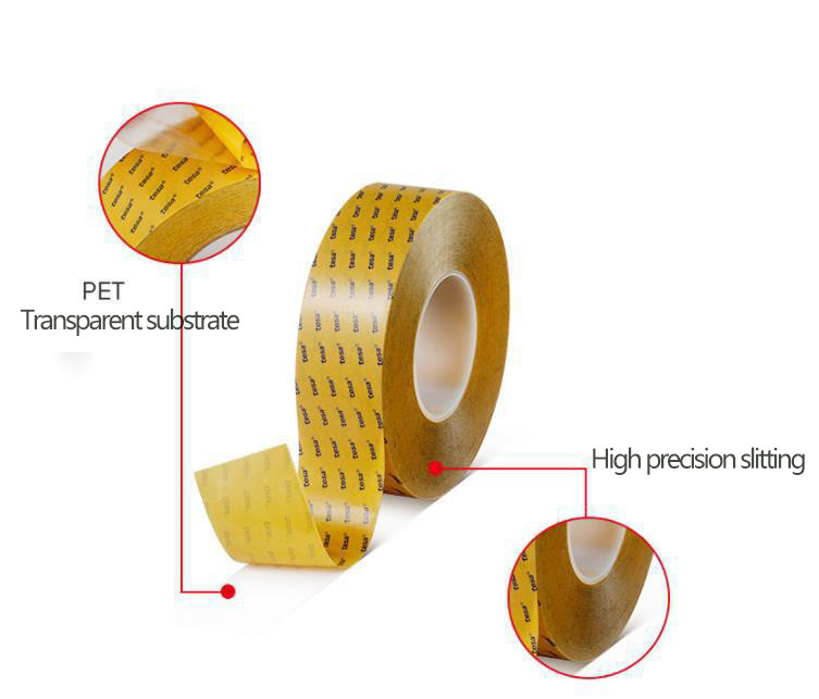 TESA 4972 PET Transparent Strong Double Sided Tape High Temperature