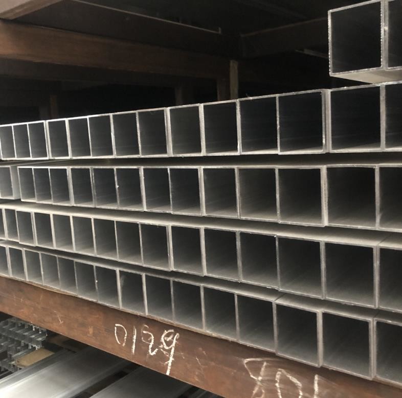 Wood Grain Aluminum Square Tube Rectangular Pipe For Decoration Building