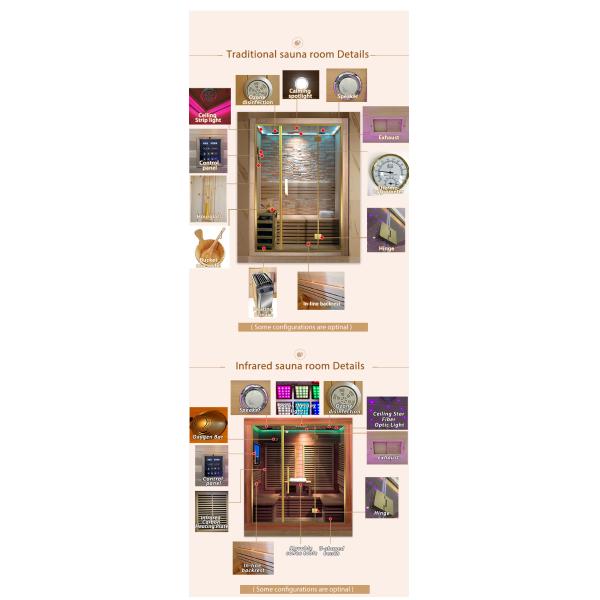 Modern Sauna Design 1 Person Relax Sauna Room Steam Infrared Sauna Cabin