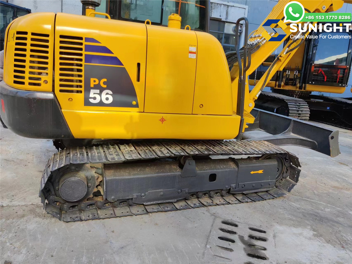 Good Performance 5 Tonne Used Komatsu PC56 Crawler Excavator Komatsu PC56-7 Used Excavator