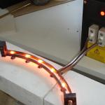 30kw induction brazing equipment Saw Blade Copper Workpiece