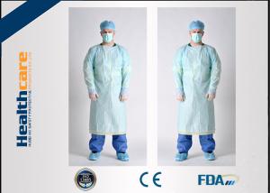 China Simple Disposable Protective Gowns Long Sleeve Anti-blood Isolation Gowns With Thumbhole wholesale