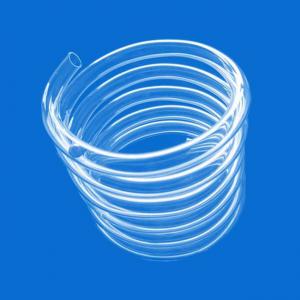 China Customizable Length Clear Fused Quartz Tubing 300mm Spiral wholesale