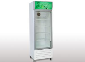 China White Body Commercial Upright Refrigerator Floor Standing Glass Door Upright Fridge wholesale