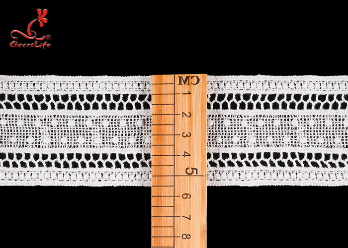 5.2cm Width Water Soluble Lace Trimming For Straight Skirt Tail Design
