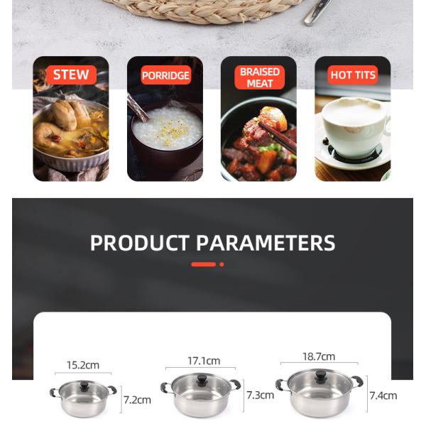 Hot Sale 10 Piece Stainless Steel Cookware Soup Pot Set Stock Pots Cooking Ware Set Cooking Pot Set