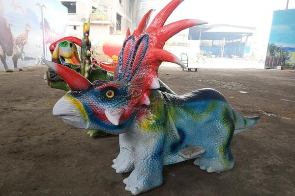 Simulation Styracosaurus Dinosaur Battery Car With Remote Control Mode