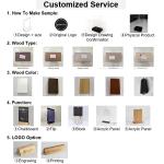 17 Years Original Factory With PVC Pocket Bag Flip Wooden Restaurant Card Menu