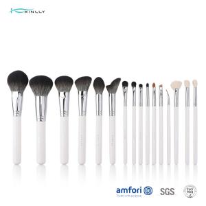China Wooden Handle 16PCS 100% Vegan Brushes Set wholesale
