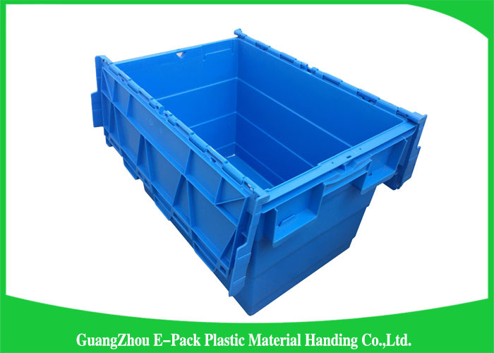 Blue Plastic Storage Attach Lid Containers Assorted Height 60 * 40 * 41.2cm