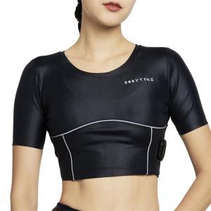 China Nylon Black SML Size EMS Body Suit Short Sleeve Cycling Shirt OEM Acceptable wholesale