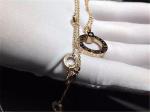 B BVGARI series diamond necklace 18k gold diamond necklace luxury low price