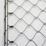 304 / 316 Stainless Steel Rope Mesh Easy Installation For Staircase Protection