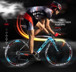 China 18 Speed T800 Carbon Fiber Bike , SAVA Warwind3.0 700c Racing Bike on sale