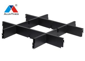 China Anti Corrosion Aluminium Grid Ceiling 100×100mm For Metro Station wholesale