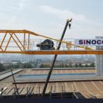 Self Erecting Luffing Tower Crane Topless 10 Ton